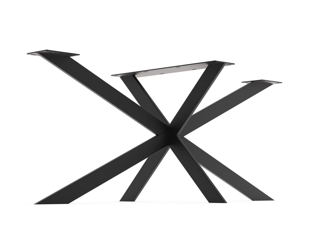 Picioare metalice masă dining Galaxy Spider 80x20
